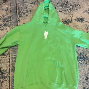 Billie Eilish World Tour neon green hoodie XL